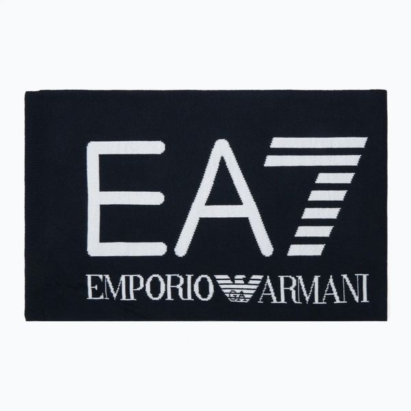 Szalik EA7 Mountain Visibility. Czarne szaliki męskie EA7 Emporio Armani, bez wzorów, z materiału. Za 179.99 zł.