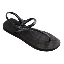 Klapki Havaianas Model Flash Urban Kolor Czarny. Czarne klapki męskie Havaianas, bez wzorów, z gumy, bez zapięcia. Za 82.99 zł.