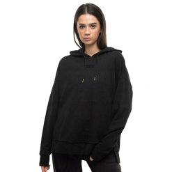 Damska Bluza Z Kapturem Her TR. Czarne bluzy damskie Puma, l, bez wzorów, z bawełny, bez ramiączek, z kapturem. Za 129.09 zł.