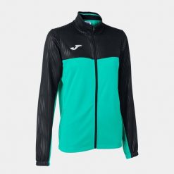 Bluza tenisowa damska Joma Montreal Full Zip. Czarne bluzy damskie Joma, xs, bez wzorów, sportowe, bez ramiączek, bez kaptura. Za 149.00 zł.