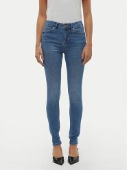 Vero Moda Jeansy Flash 10300173 Niebieski Skinny Fit. Niebieskie jeansy damskie Vero Moda, bez wzorów, z bawełny. Za 159.99 zł.