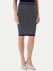Guess Spódnica ołówkowa W4BD53 Z37K0 Granatowy Regular Fit. Niebieskie spódnice damskie Guess, xs, z aplikacjami, z syntetyku, ołówkowe. Za 279.99 zł.