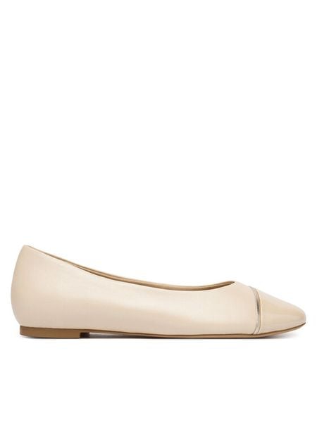 Caprice Baleriny 9-22107-46 Beżowy. Brązowe balerinki damskie Caprice, bez wzorów, ze skóry, bez obcasa, bez zapięcia. Za 203.99 zł.