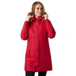Parka damska Helly Hansen Mayen. Czerwone parki damskie Helly Hansen, bez wzorów, bez kaptura. W wyprzedaży za 920.00 zł.
