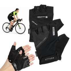 Rękawiczki rowerowe ATTABO Kinu Pro. Czarne rękawiczki damskie ATTABO, bez wzorów. Za 54.00 zł.