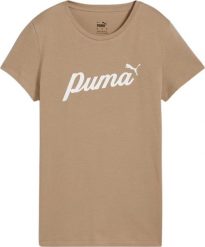 Puma Koszulka damska Puma ESS Script beżowa 679315 67 S. Brązowe bluzki damskie Puma, s, bez wzorów, bez kołnierzyka, bez ramiączek. Za 94.08 zł.
