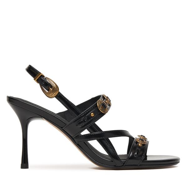 Sandały PINKO. Czarne sandały damskie Pinko, bez wzorów, bez obcasa, na szpilce, bez zapięcia. Za 1,169.00 zł.