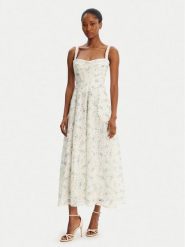 Bardot Sukienka letnia Adaline Broderie 58655DB3 Biały Regular Fit. Białe sukienki damskie Bardot, na lato, bez wzorów, z syntetyku, bez kołnierzyka, bez ramiączek. Za 449.99 zł.