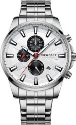 Zegarek Perfect ZEGAREK MĘSKI PERFECT M503CH - CHRONOGRAF (zp370b) + BOX. Zegarki męskie Perfect, bez wzorów. Za 129.99 zł.