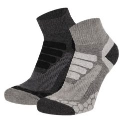 Skarpety turystyczne Quarter 2 par Multi Szare. Szare skarpetki damskie XTREME SOCKSWEAR, bez wzorów. Za 129.99 zł.