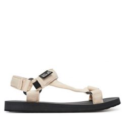 Sandały Jack Wolfskin. Brązowe sandały damskie Jack Wolfskin, bez wzorów, bez obcasa, bez zapięcia. Za 329.99 zł.