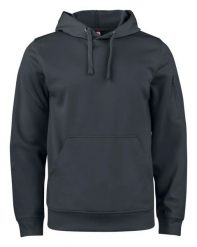 Clique Basic Active Hoody jednokolorowa bluza z kapturem z poliestru – black. Czarne bluzy damskie CLIQUE, m, bez wzorów, z włókna, bez ramiączek, z kapturem. Za 189.24 zł.