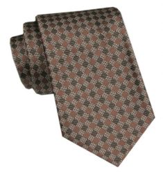 Elegancki Krawat Męski Angelo di Monti - Odcienie Brązów i Beżów. Krawaty i muchy Angelo di Monti, bez wzorów, z tkaniny, eleganckie. Za 45.00 zł.
