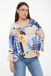 Bluzka damska ze wzorem JOSEPH RIBKOFF. Bluzki damskie Joseph Ribkoff, xxl, bez wzorów, bez kołnierzyka, bez ramiączek. Za 839.00 zł.