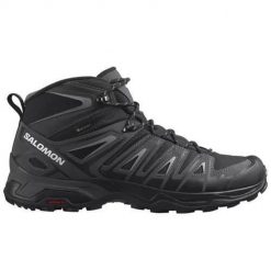 Buty trekkingowe męskie Salomon X Ultra Pioneer Mid Gtx Gore-tex. Czarne trekkingi męskie Salomon, z gore-texu, za kostkę, bez zapięcia. Za 686.00 zł.