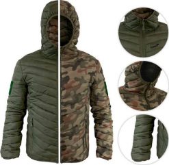 Kurtka męska Texar Texar Kurtka Dwustronna Reverse Olive-PL Camo L. Zielone kurtki męskie Texar, l, bez wzorów, bez kaptura. Za 333.00 zł.