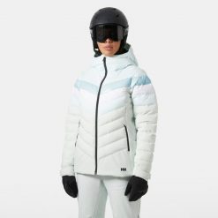 Damska kurtka puchowa Helly Hansen Imperial Puffy. Niebieskie kurtki sportowe damskie Helly Hansen, na zimę, bez wzorów, z puchu, bez ramiączek, bez kaptura, narciarskie. W wyprzedaży za 1,207.50 zł.