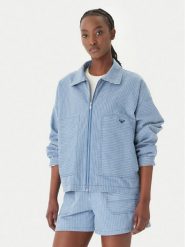 Roxy Kurtka jeansowa Beachfront Bliss ERJJK03702 Błękitny Regular Fit. Niebieskie kurtki damskie Roxy, m, bez wzorów, z bawełny, bez kaptura. Za 389.99 zł.