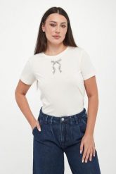 T-shirt damski Tamme JOOP!. T-shirty damskie JOOP!, xs, bez wzorów, bez kołnierzyka, bez ramiączek. Za 399.00 zł.