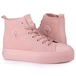 Buty damskie trampki Kappa VISKA OC. Czerwone trampki i tenisówki damskie Kappa, bez wzorów, z materiału, bez zapięcia. Za 75.00 zł.