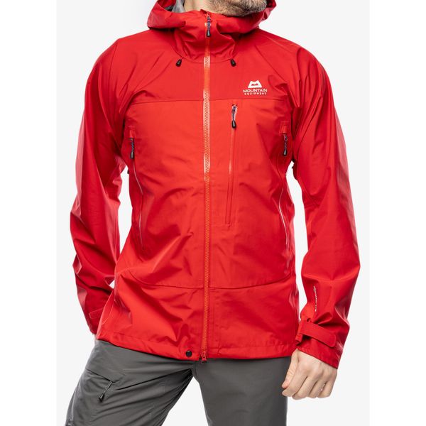 Kurtka GORE-TEX męska Mountain Equipment Makalu Jacket. Czerwone kurtki męskie MOUNTAIN EQUIPMENT, m, bez wzorów, z gore-texu, sportowe, bez kaptura. Za 1,784.99 zł.