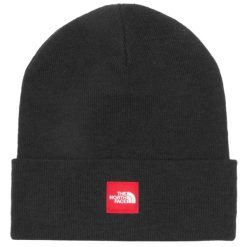 Czapka męska Red Box Beanie. Czarne czapki męskie The North Face, na zimę, bez wzorów, z poliesteru. Za 119.99 zł.