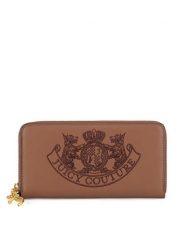 Juicy Couture Portfel BIJXT8652WVP Brązowy. Brązowe portfele damskie Juicy Couture, z tworzywa sztucznego. Za 159.99 zł.
