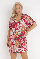 Czerwona Sukienka z Wiskozy Irima. Czerwone sukienki damskie Born2be, na lato, l, z aplikacjami, z wiskozy, bez kołnierzyka, bez ramiączek, mini. Za 54.99 zł.