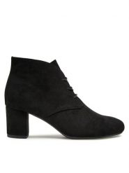 Clara Barson Trzewiki WYL2785-5 Czarny. Czarne botki damskie Clara Barson, bez wzorów, z materiału, bez obcasa, na słupku, bez zapięcia. Za 139.99 zł.