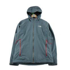 Second life - Kurtka przeciwdeszczowa męska The North Face - Stan bardzo dobry. Szare kurtki męskie The North Face, l, bez wzorów, z nylonu, bez kaptura. Za 212.96 zł.