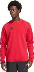 Adidas Bluza męska adidas Tiro 26 Travel Crew czerwona KD3324 M. Czerwone bluzy męskie Adidas, m, bez wzorów, bez ramiączek, bez kaptura. Za 238.99 zł.