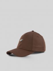 4F Czapka z daszkiem strapback damska - brązowa S/M (58cm). Brązowe czapki damskie 4F, bez wzorów, klasyczne. Za 69.99 zł.