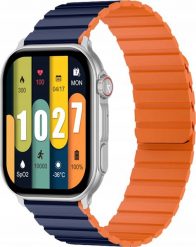 Smartwatch Kieslect KS Pro Czarno-pomarańczowy (YFT2056EU). Brązowe zegarki smartwatch KIESLECT, bez wzorów. Za 295.54 zł.