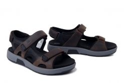 JOSEF SEIBEL 17306 TE66 361 Emeric 06 espresso-kombi, sandały męskie. Brązowe sandały męskie Josef Seibel, na lato, bez wzorów, bez zapięcia. Za 339.92 zł.