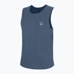 Koszulka wspinaczkowa damska Wild Country Movement 2. Niebieskie bluzki damskie WILD COUNTRY, bez wzorów, sportowe, bez kołnierzyka, bez ramiączek. Za 159.99 zł.