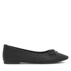 Baleriny Clara Barson. Czarne balerinki damskie Clara Barson, bez wzorów, bez obcasa, bez zapięcia. Za 69.99 zł.