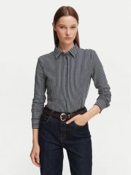 Tommy Hilfiger Koszula WW0WW43528 Granatowy Slim Fit. Niebieskie koszule damskie Tommy Hilfiger, xl, bez wzorów, z bawełny, bez kołnierzyka, bez ramiączek. Za 409.99 zł.