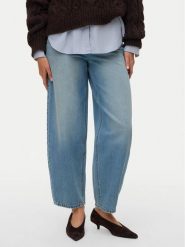 Vero Moda Jeansy Billie 10351773 Niebieski Barrel Fit. Niebieskie jeansy damskie Vero Moda, bez wzorów, z bawełny. Za 229.99 zł.