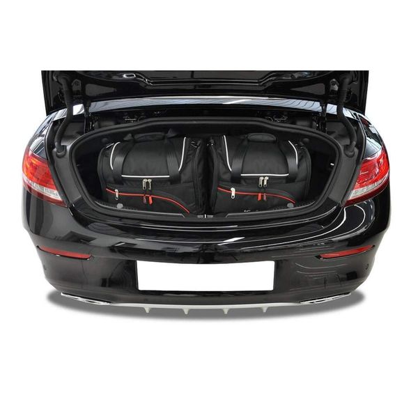 Torby Do Bagażnika Mercedes-Benz C Cabrio 2016-2021 4Szt Kjust. Czarne torby podróżne damskie KJUST, bez wzorów. Za 958.00 zł.