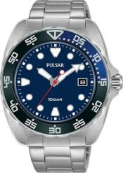 Zegarek Pulsar Zegarek męski Pulsar PS9673X1 srebrny. Szare zegarki męskie Pulsar, bez wzorów, srebrne. Za 491.00 zł.