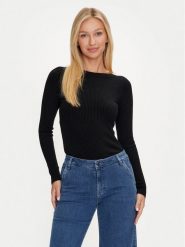 Marciano Guess Sweter 4YGR28 5613Z Czarny Regular Fit. Czarne swetry nierozpinane damskie Marciano Guess, xxl, z aplikacjami, z wiskozy, bez kołnierzyka, bez ramiączek. W wyprzedaży za 309.99 zł.