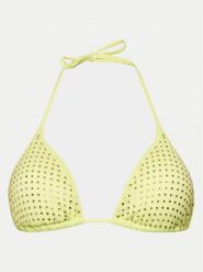 Guess Góra od bikini E4GJ07 KC5Z0 Żółty. Żółte bikini Guess, z aplikacjami, z syntetyku. Za 229.99 zł.