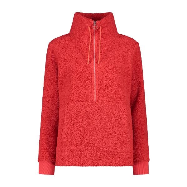 Kobieca bluza półzipowana CMP. Czerwone bluzy damskie CMP, s, bez wzorów, z polaru, sportowe, bez ramiączek, bez kaptura. Za 283.00 zł.