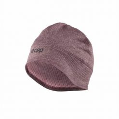 Czapka zimowa unisex odblaskowa termoaktywna z otworem na kucyk do biegania CEP. Brązowe czapki damskie CEP, na zimę, bez wzorów, z elastanu. Za 79.00 zł.