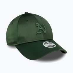 Czapka z daszkiem New Era Satin 9Forty Oakland Atletics. Zielone czapki damskie New Era, bez wzorów. Za 119.99 zł.