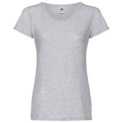 Koszulka Damska Oryginalna Wrzosowa. Szare bluzki damskie fruit of the loom, xl, bez wzorów, sportowe, bez kołnierzyka, bez ramiączek. Za 33.99 zł.