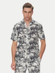 Tommy Hilfiger Koszula Vacation MW0MW38587 Granatowy Regular Fit. Niebieskie koszule męskie Tommy Hilfiger, m, bez wzorów, ze lnu, bez kołnierzyka, bez ramiączek. Za 279.99 zł.