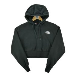 Second life - Bluza z kapturem damska Trend Crop The North Face - Jak nowy. Czarne bluzy damskie The North Face, l, bez wzorów, casualowe, bez ramiączek, z kapturem. Za 114.98 zł.