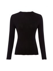 Marie Lund sweter z koronkowej dzianiny Kobiety czarny, XL. Czarne swetry nierozpinane damskie Marie Lund, uniwersalny, bez wzorów, z dzianiny, bez kołnierzyka, bez ramiączek. Za 199.95 zł.