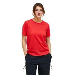 Koszulka Peak Performance damska Explore Graphic Tee czerwona - XL. Czerwone koszulki sportowe damskie Peak Performance, xl, bez wzorów, bez ramiączek. W wyprzedaży za 189.00 zł.